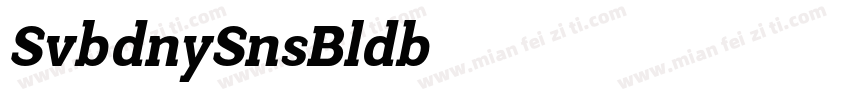 SvobodnySans Bold Ob字体转换